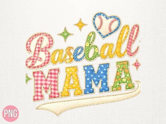 Baseball Mama Faux Embroidery PNG Shirt Review