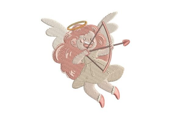 Cupid Drawing Bow Embroidery Review