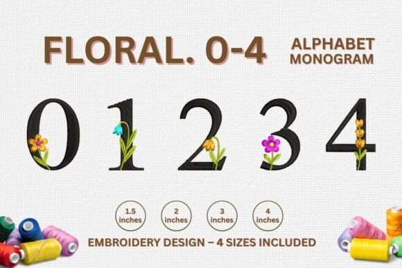 Floral Embroidery Letter Designs 0-4 Review