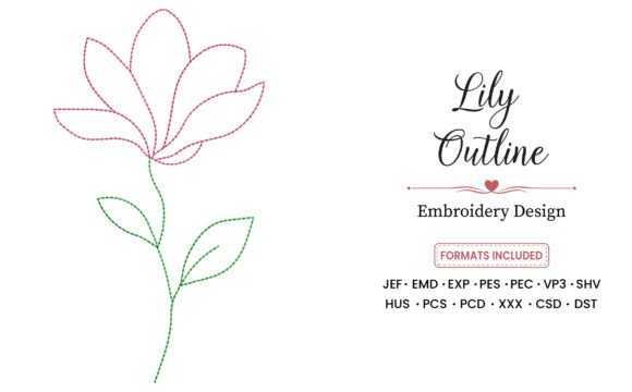 Lily Outline Embroidery Design Review