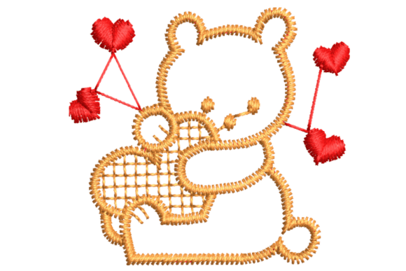 Teddy Bear Holding a Heart Embroidery Review