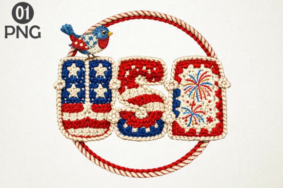 USA Patriotic Bird Embroidery PNG Art Review