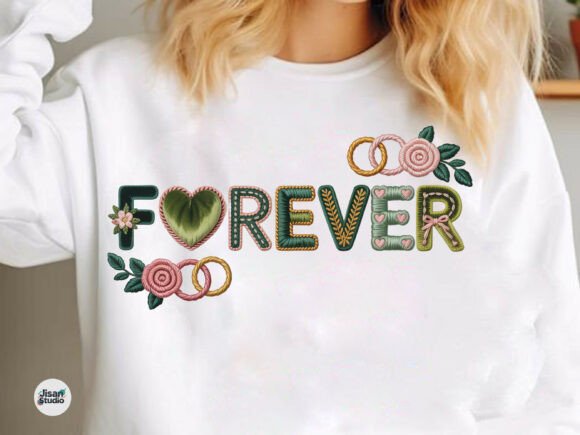 Vintage Floral Forever Faux Embroidery